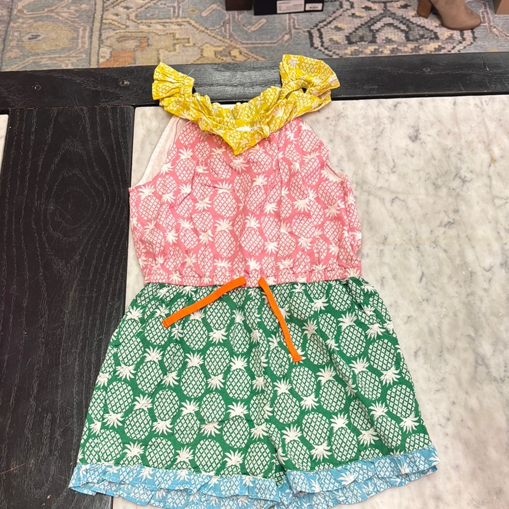 Mini Boden Pineapple Print Playsuit